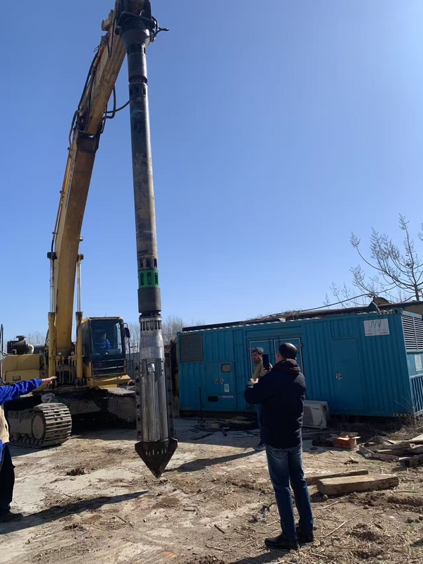 BVEM 2600 R/Min Prędkość obrotowa Vibroflot hydrauliczny Budowa połączenia wody i powietrza w celu poprawy gleby