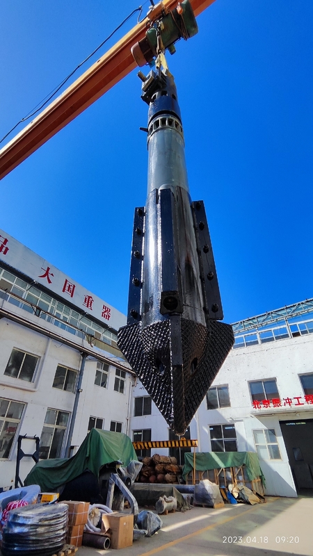 BVEM 214kN Siła odśrodkowa Hydraulic Vibroflot Oil Regulowanie częstotliwości drgań do zagęszczania gleby
