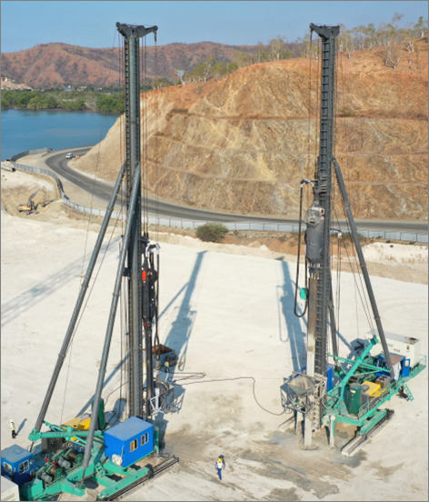 2150 mm Hydraulic Vibroflot Advanced Vibration Technology At 43 Hz 1200 kg Waga dla optymalnej wydajności