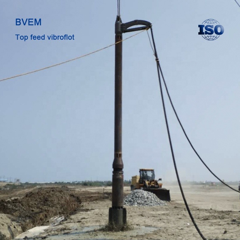 Wibrator o mocy 105kW i niski poziom hałasu - hydrauliczny vibroflot do doskonałej konsolidacji gruntu