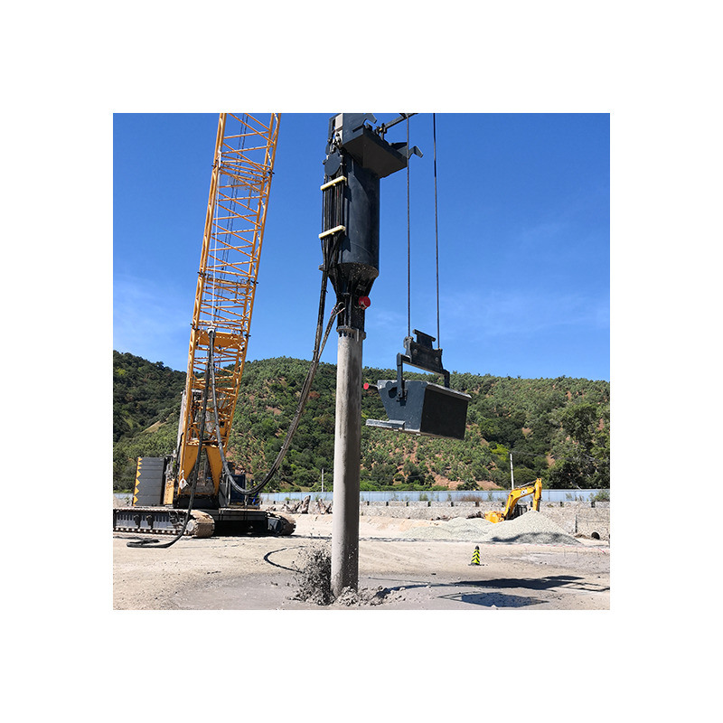 Ulepszanie gruntu za pomocą sprzętu stalowego Vibroflot przy ciśnieniu 300 barów i długości 2963 mm